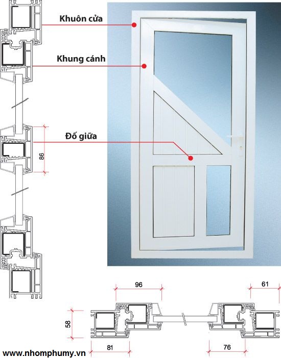 Nhôm hệ cửa đi